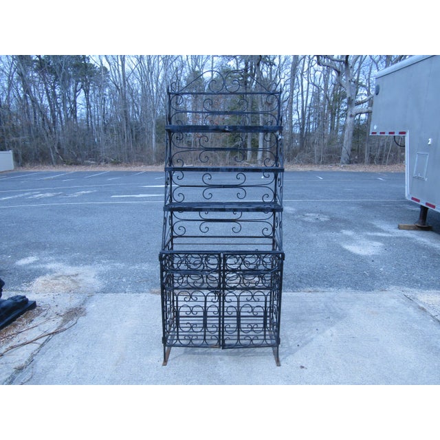 Metal Metal Wine Rack For Sale - Image 7 of 7