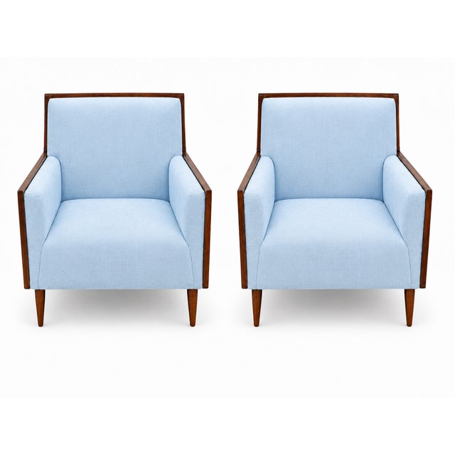 Mid-Century Modern Mid-Century Modern Style Lounge Chairs - A Pair For Sale - Image 3 of 4
