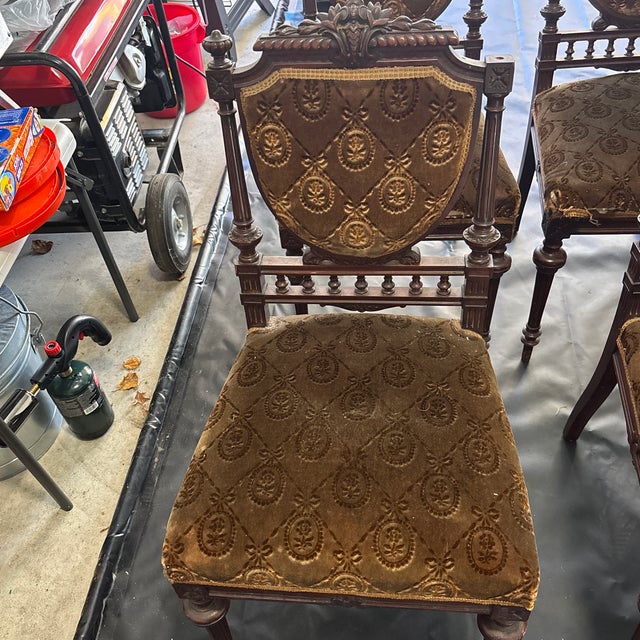 Wood Late 19th Century Louis XIV Style Chairs For Sale - Image 7 of 12