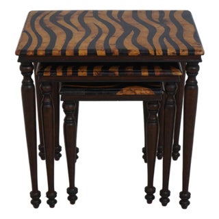 Hooker Tessellated Marble Overlay Top Nesting Tables For Sale