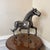 Vintage Industrial Recycled Metal Horse Sculpture Signed For Sale - Image 4 of 11