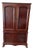 Traditional Cherry Finish Armoire Tv Cabinet With Claw Feet, 67 In For Sale