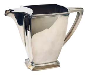 Silver Plate Deco Water Pitcher