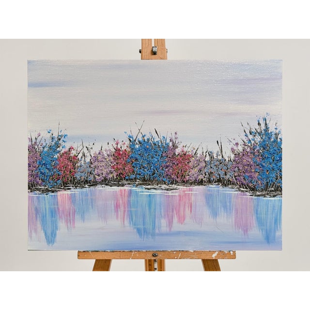 Add this serene landscape to your space for a calming yet vibrant touch. Perfect for nature-inspired decor, this original...