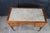 Antique American Sheraton Inlaid Mahogany Marble Top Writing Desk Library Table For Sale - Image 4 of 14