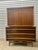 60s Mid-Century Modern Walnut Curved Highboy Dresser by Young Manufacturing . For Sale - Image 12 of 12