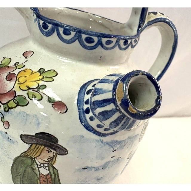 Vintage Signed French Faïence Hand Painted Pottery Teapot For Sale - Image 12 of 12
