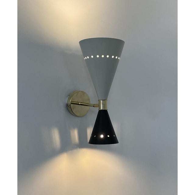 Black Vintage Wall Lamp, 1970s For Sale - Image 8 of 9