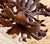 Vintage Italian Tôle Chandelier With Rustic Metal Leaves and Floral Motifs Accented With Crystals, 6 Lights For Sale - Image 4 of 12