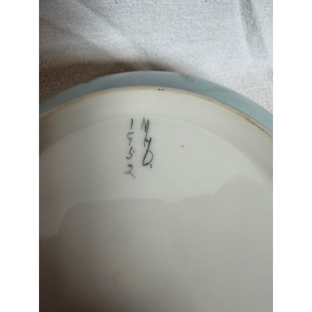 Art Deco 1950s Gold Leaf Petite Floral Casserole Dish With Lid For Sale - Image 3 of 7