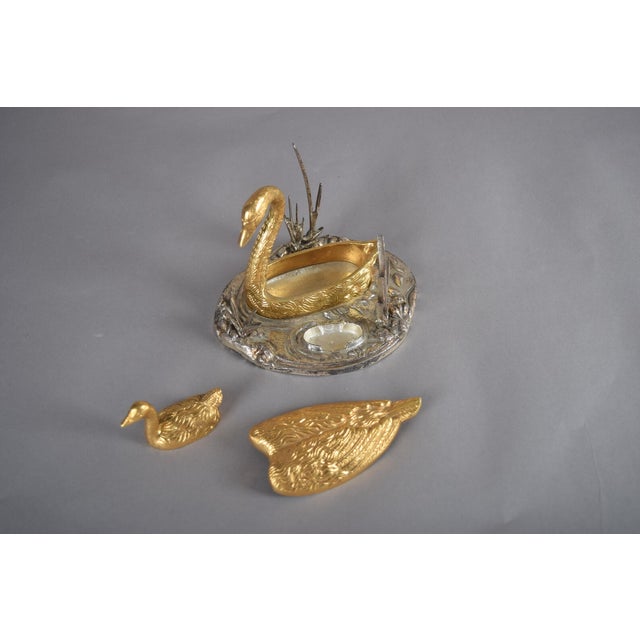 Vintage Bronze Swan and Cygnet Box, 1950s-1960s For Sale - Image 13 of 14