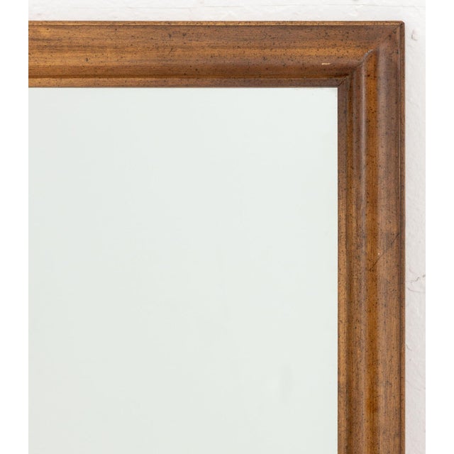Conant Ball Mid-Century Modern Walnut Framed Mirror, stamped "Conant Ball Furniture Makers" to reverse. Mirror plate: 23"...