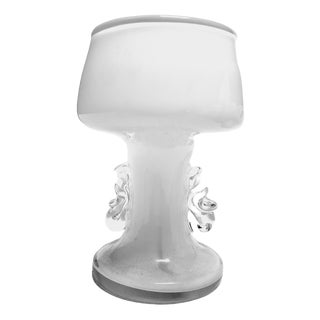 Vintage Polish Glass Vase from HSG Tarnowiec, 1970s For Sale