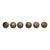 Vintage Antique Brass Buffalo Nickel & Indian Head Cabinet Knobs - Set of 6 For Sale