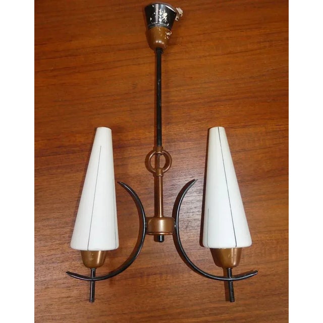 Hanging Lamp in Copper, 1960s For Sale - Image 4 of 10