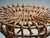 Wood Rattan and Bamboo Round Ottomans by Franco Albini, 1960s, Set of 2 For Sale - Image 7 of 10