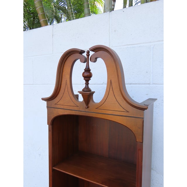 Early 1900s Rockford Tall Narrow Bookcase Display Shelving Cabinet 6357 For Sale - Image 9 of 18
