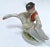 Antique Herend porcelain boy riding a goose. Marked "Herend Hungary, Handpainted, 43" on the underside.