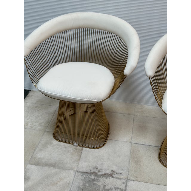 Eternity Modern Platner Style Arm Chairs, Pair For Sale - Image 10 of 12