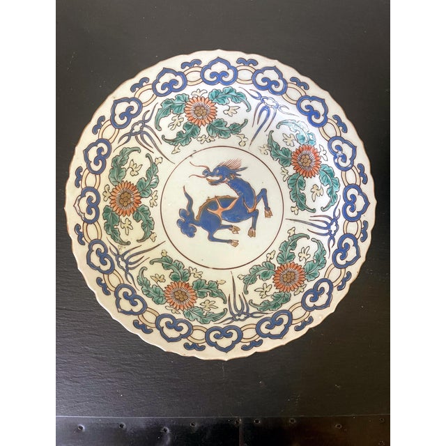 Pair Antique Japanese Artia Ceramic Cabinet Plates For Sale - Image 16 of 16