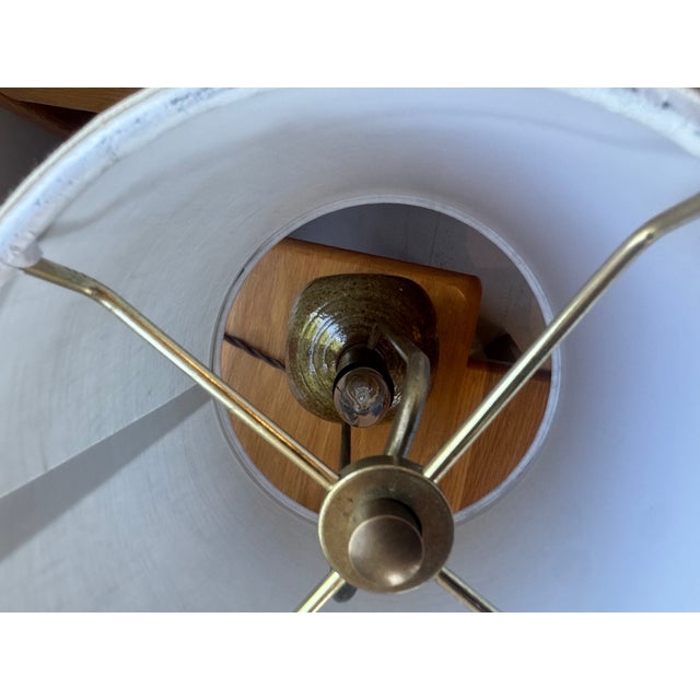 Tiny Vintage Ceramic Lamp, France For Sale - Image 10 of 14
