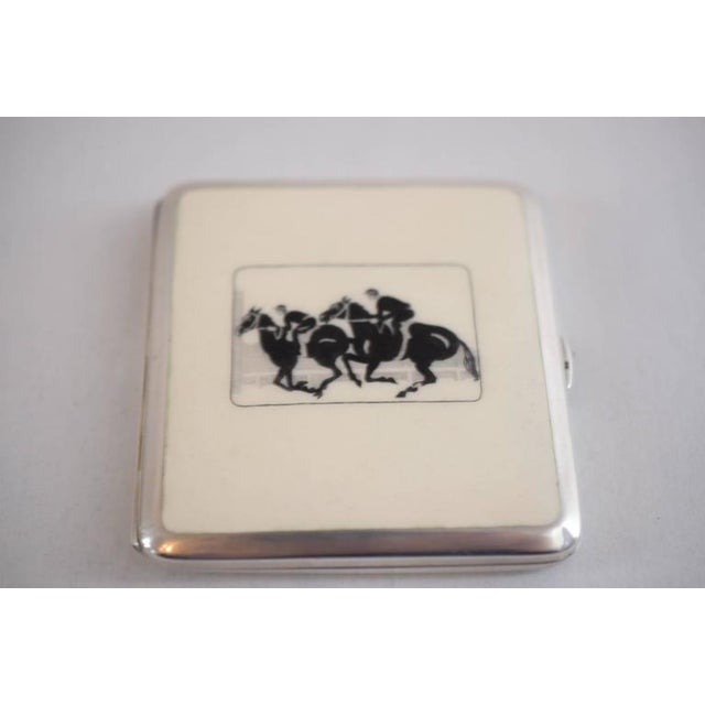 Beige Silver Enamel Tabacere from Alexander Sturm, 1925 For Sale - Image 8 of 10