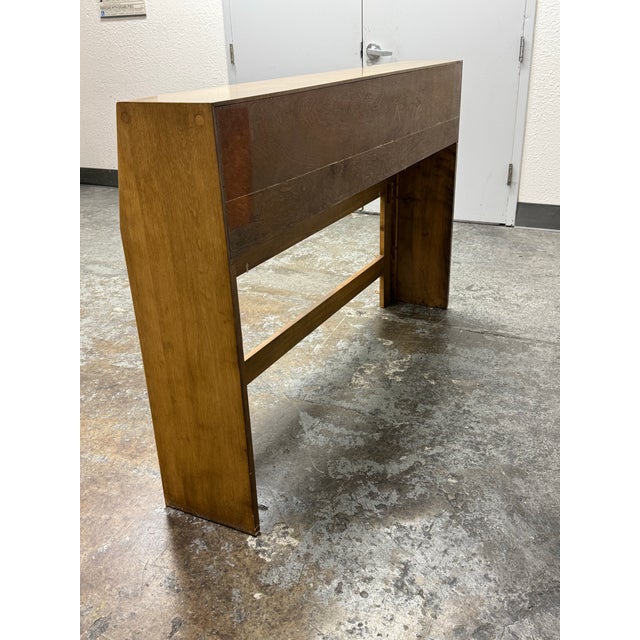 Wood Full Size Heywood Wakefield Bookcase Headboard, Vintage For Sale - Image 7 of 12