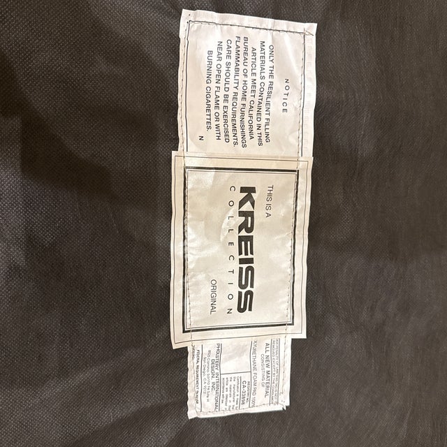 Olive 1990s Kreiss Monarch Lounge Chairs For Sale - Image 8 of 12