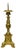 Antique Brass Altar Candlestick from Unbekannt, 1890s For Sale