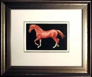 1980s G H Rothe "Ben Rabba II (Red)" Hand Signed Original Mezzotint