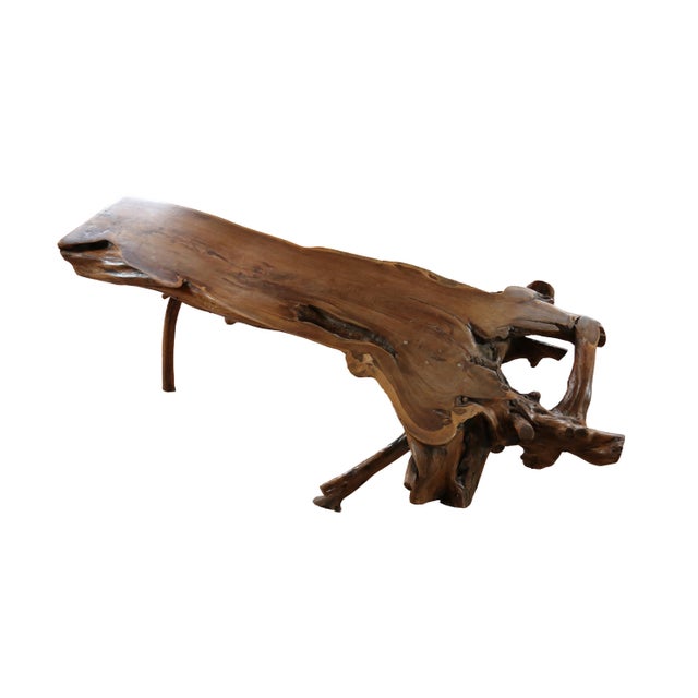 Rustic Large Sculptural Rootwood Coffee Table, 1970s For Sale - Image 3 of 16