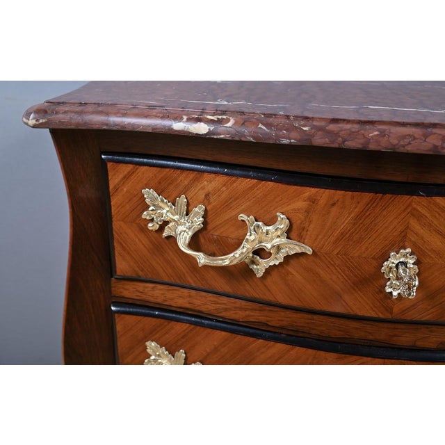 Small Marquetry Commode, 1850s For Sale - Image 9 of 18