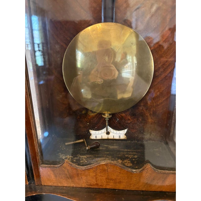 Antique Vienna Walnut Double Weight Wall Clock, 1880 For Sale - Image 4 of 13