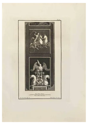 Filippo Morghen, Hermes and Hippogriff, Etching, 18th Century