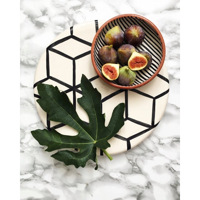 Contemporary Casa Cubista Graphic Tableware - Cubes Platter For Sale - Image 3 of 6