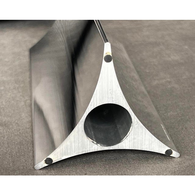 Verner Panton for Georg Jensen, Starlight model candle holder from 1991, vintage, Denmark. Measures 18 x 8 cm. Slight...