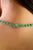 Gemstone 33.44ct Natural Emerald Tennis Necklace in 925 Silver for Her For Sale - Image 7 of 13