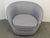 Cream A. Rudin Swivel Lounge Chair For Sale - Image 8 of 12