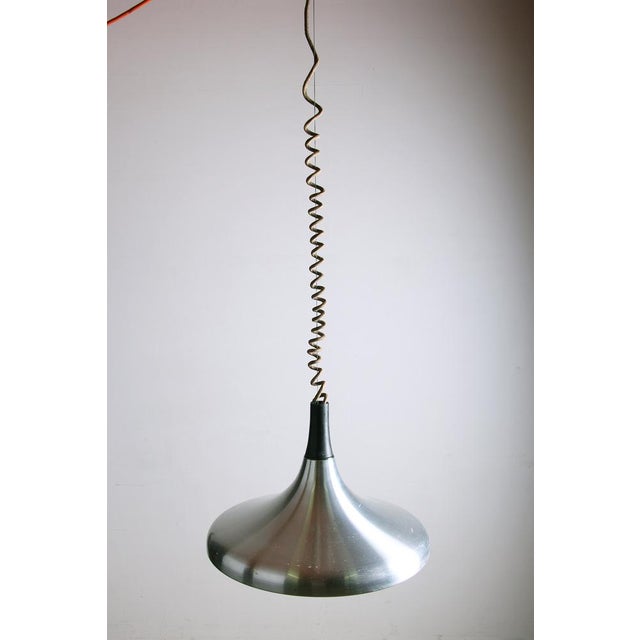 Large German Pendant Light in Chrome Metal by Erco, 1960 For Sale - Image 12 of 18