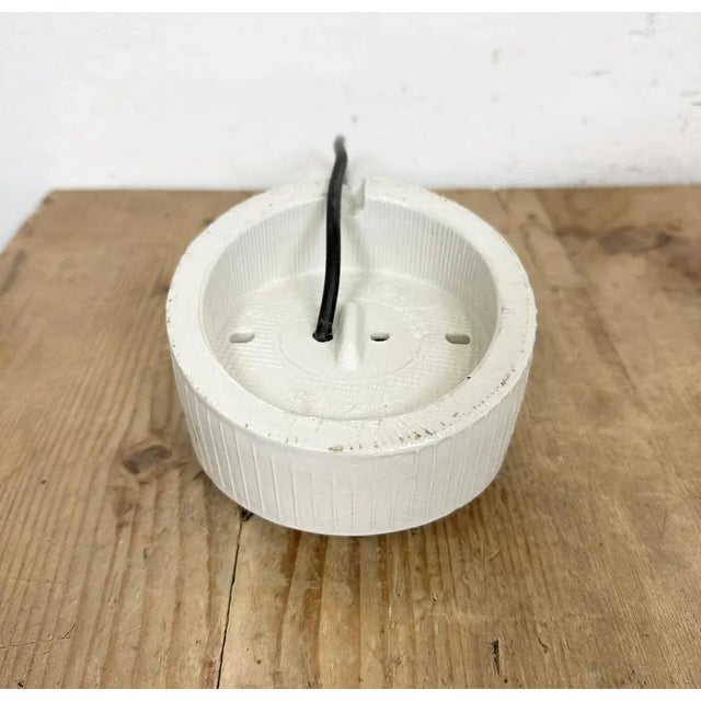 Vintage White Porcelain Wall Light, 1970s For Sale - Image 11 of 13