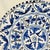 Mid-Century Boho Chic Mexican Folk Art Hand Painted Pottery Plate in Blue & White For Sale - Image 4 of 9
