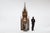 An imposing and exquisitely detailed Neo‑Gothic wooden steeple from France, dating to the early 19th century, this...