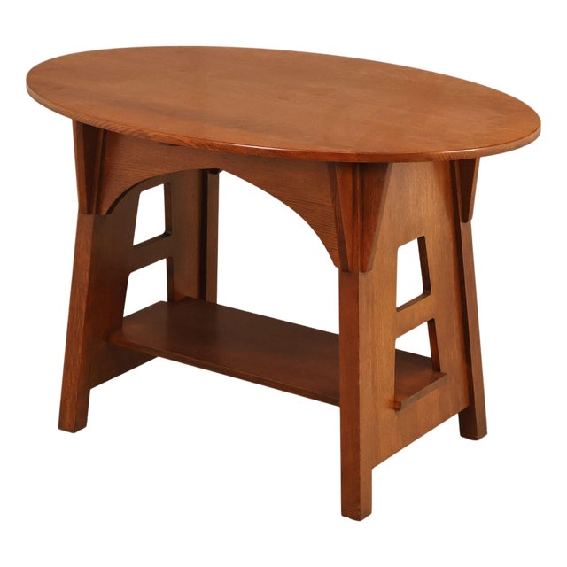 Stickley Mission Collection Oak Limbert Library Table For Sale