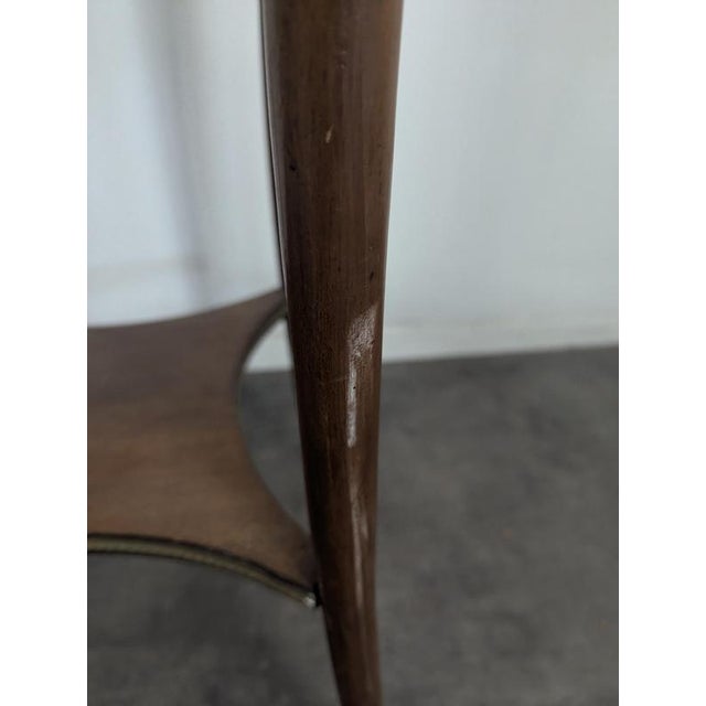 Wood Transitional Style Mahogany Side Table For Sale - Image 7 of 8
