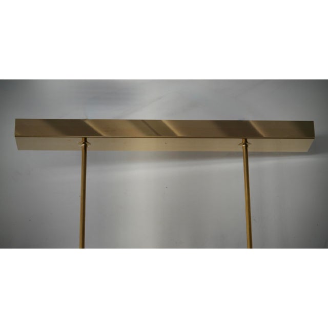 Art Deco Style Rectangular Octane Murano Glass and Brass Chandelier, 2000 For Sale - Image 6 of 11