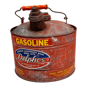 Vintage Galvanized Gasoline Can