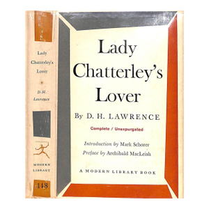 "Lady Chatterley's Lover" 1959 Lawrence, d.h.