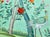 Chinoiserie Hand-Painted Chinoiserie Wallpaper Panels – Luxury Green Botanical Bird Mural, Elegant Floral Wall Art, 3 Panels 36x79” For Sale - Image 3 of 6