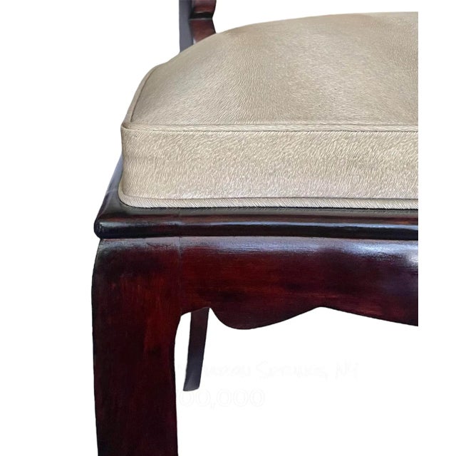 1940s French Art Deco Dining Chairs in the Manner of Jules Leleu - Set of 6 For Sale - Image 9 of 12