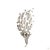 This vintage brooch, an Art Deco design, centers on a 9.0-carat pearl in a rounded ball form. It is framed by diamond...